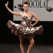 exemple de robe en chocolat.